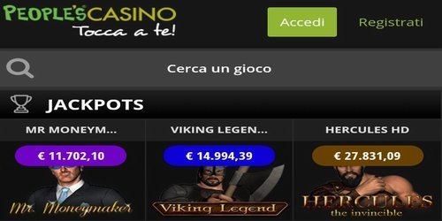 people's casino jackpots